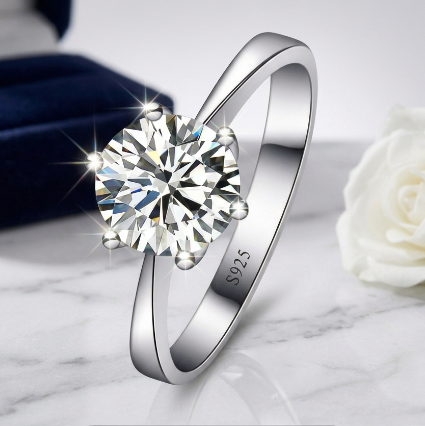 Anello Solitario Etoffe