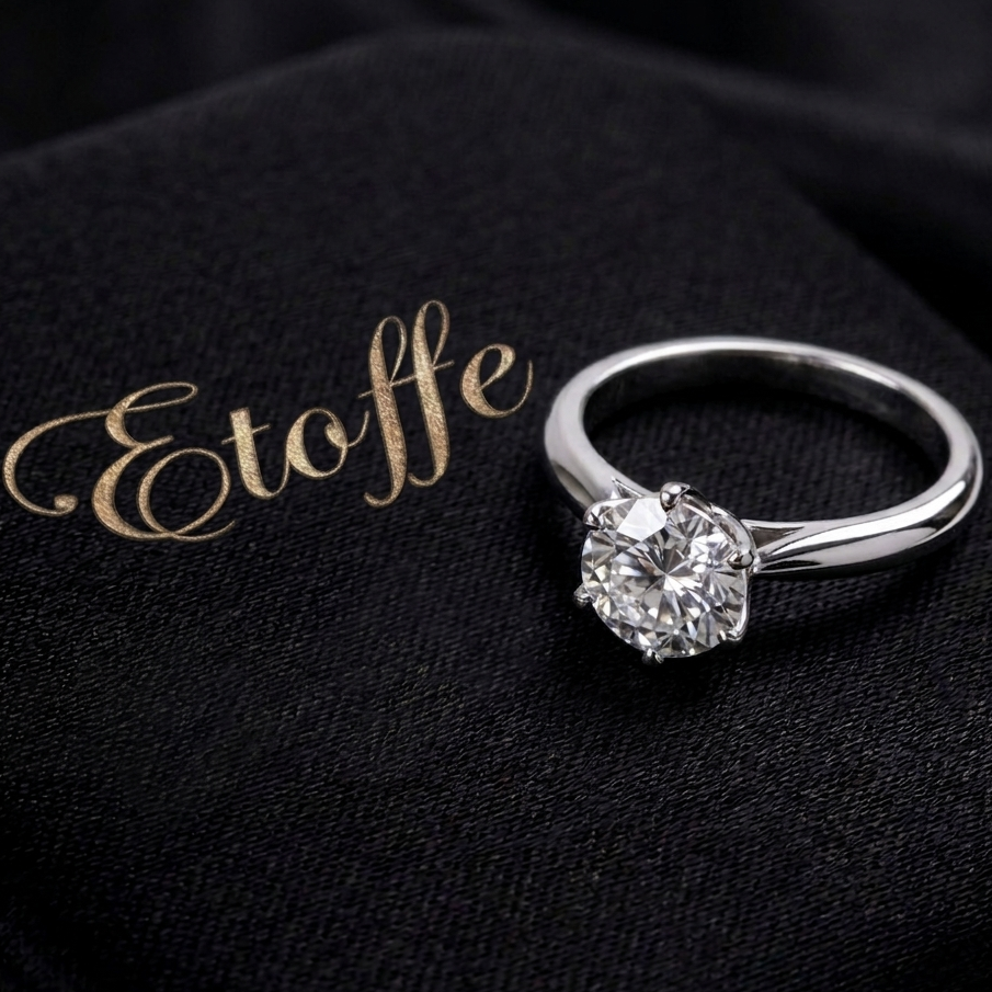 Anello Solitario Etoffe